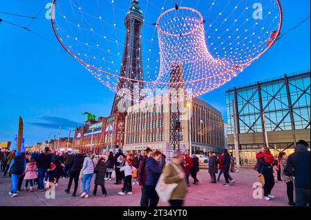 L'événement annuel Lightpool à Blackpool illuminaion Banque D'Images