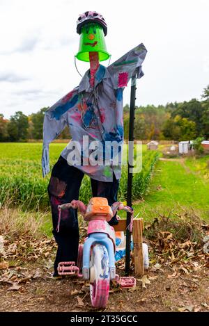 Collecte de fonds pour le concours d'épouvantail de Cucurbit Farm au profit de l'Alliance nationale sur la maladie mentale Banque D'Images