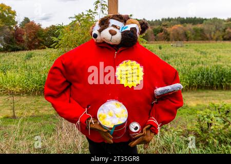 Collecte de fonds pour le concours d'épouvantail de Cucurbit Farm au profit de l'Alliance nationale sur la maladie mentale Banque D'Images