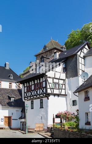 Allemagne, Rhénanie du Nord Westphalie, Blankenheim, Maisons historiques à colombages Banque D'Images