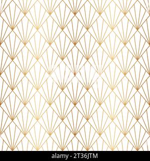 Motif sans couture or art déco. Patern de diamant doré répété. Fond abstrait pour la conception d'impressions. Répétition de l'arrière-plan géométrique. Répétition Rhombus Illustration de Vecteur