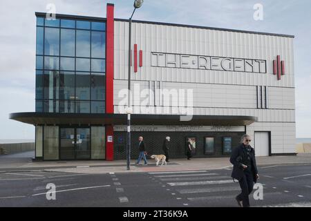 Le nouveau cinéma Regent sur le front de mer à Redcar extérieur est maintenant entièrement opérationnel Banque D'Images