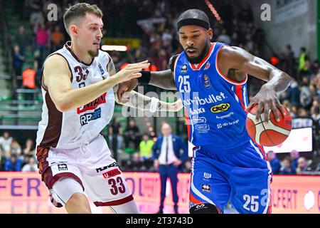 Trévise, Italie. 22 octobre 2023. Terry Allen ( pendant Nutribullet Treviso basket vs Umana Reyer Venezia, Italian Basketball Serie A match à Trévise, Italie, octobre 22 2023 crédit : Agence de photo indépendante/Alamy Live News Banque D'Images