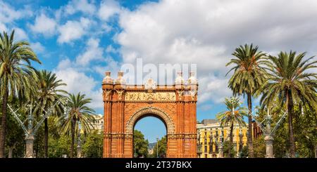 Arc de triomf, à Barcelone, Espagne Banque D'Images