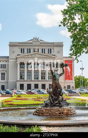 Opéra national historique de Riga, Lettonie Banque D'Images