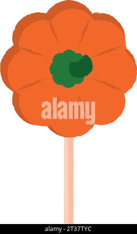 Vecteur isolé d'icône de bonbons d'halloween Illustration de Vecteur