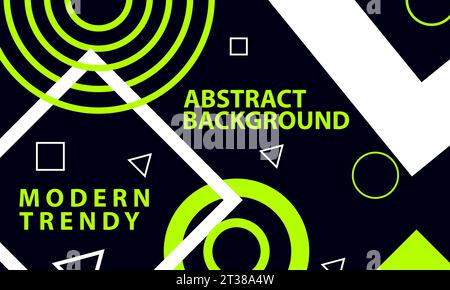 vecteur de conception de forme de composition tendance moderne de fond abstrait Illustration de Vecteur