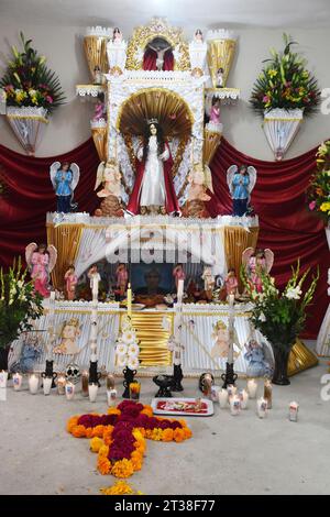 Jour des morts à Huaquechula, Puebla, Mexique Banque D'Images