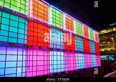 L'événement annuel Lightpool à Blackpool illuminaion.Aqualux la fonction d'éclairage écologique Banque D'Images