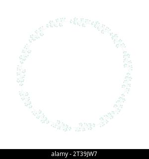 Un modèle de composition à base de plantes marines, idéal pour les cartes postales, impressions, invitations, cartes de voeux d'anniversaire. Bordure transparente. Illustration vectorielle Illustration de Vecteur