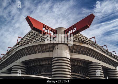 Milan, Italie - octobre 2023 : l'emblématique stade San Siro Banque D'Images