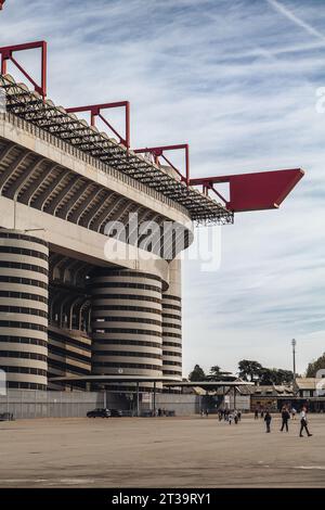 Milan, Italie - octobre 2023 : l'emblématique stade San Siro Banque D'Images