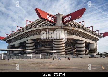 Milan, Italie - octobre 2023 : l'emblématique stade San Siro Banque D'Images