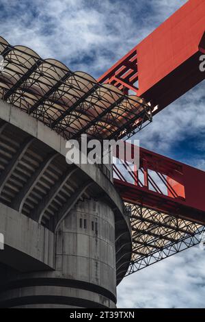 Milan, Italie - octobre 2023 : l'emblématique stade San Siro Banque D'Images