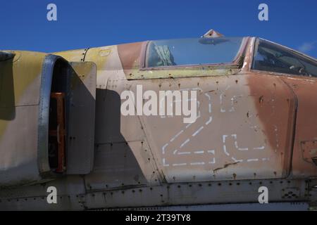 Mikoyan Gurevich, MIG-27, Hawarden, aéroport de Chester, Royaume-Uni. Banque D'Images