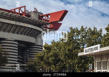 Milan, Italie - octobre 2023 : l'emblématique stade San Siro Banque D'Images