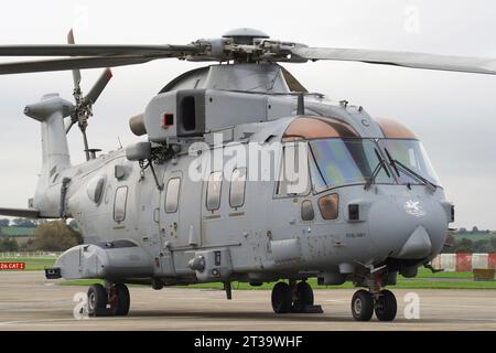 Agusta Westland AW101, Merlin, RNAS, Yeovilton. Banque D'Images