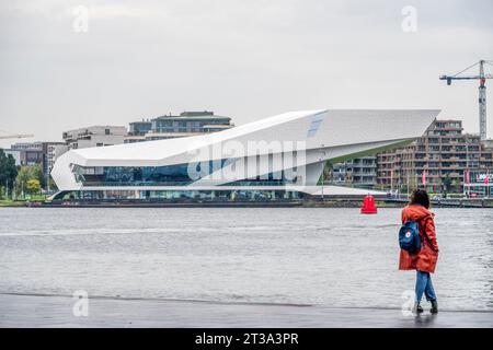 Le Eye film Museum, Amsterdam. Banque D'Images