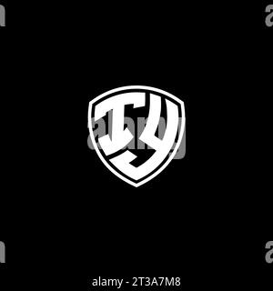 Style d'emblème de monogramme de logo D'IY avec des idées de modèle de conception de forme de bouclier Illustration de Vecteur