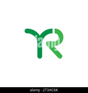 Logo YR, monogramme YR, logo YR initial, lettre YR logo, icône, vecteur Illustration de Vecteur