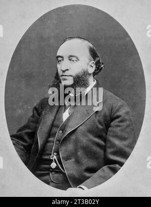 Portrait de Jules François Camille Ferry (1832 - 1893). Homme d'État français et philosophe républicain Banque D'Images