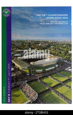 Programme des championnats de tennis sur gazon de Wimbledon, 1 juillet 2014, Angleterre, Royaume-Uni Banque D'Images