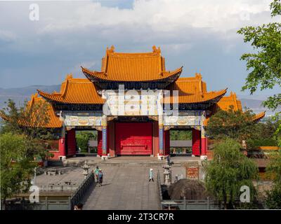 Le temple de Chongsheng à Dali, complexe du monastère, Yunnan, Chine Banque D'Images