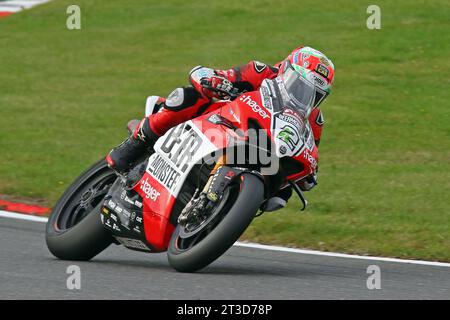 Glenn Irwin - BeerMonster Ducati - pilote Ducati 2 dans les 2023 British Superbikes à Brands Hatch en octobre 2023 Banque D'Images