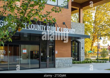 Bibliothèque publique du comté de Gwinnett Elizabeth H. Williams Branch à The Grove à Snellville, en Géorgie. (ÉTATS-UNIS) Banque D'Images