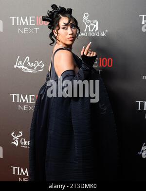 New York. 24 octobre 2023 Kali Uchis arrive sur le tapis rouge à TIME 100 Next at SECOND le mardi 24 octobre 2023 à New York. Photo de Jason Szenes/UPI Banque D'Images