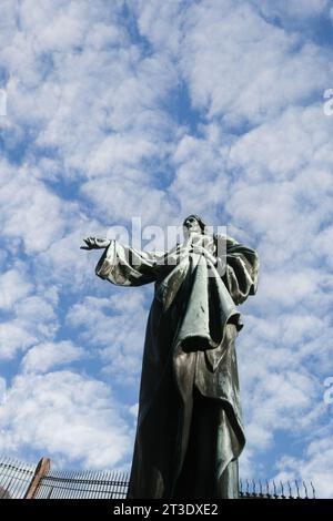 Cimetière de Ferrette France dans le sundgau en Alsace en France Banque D'Images