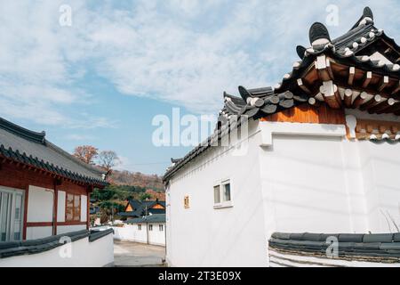 Ancienne ruelle de la ville de Seoak-dong à Gyeongju, Corée Banque D'Images