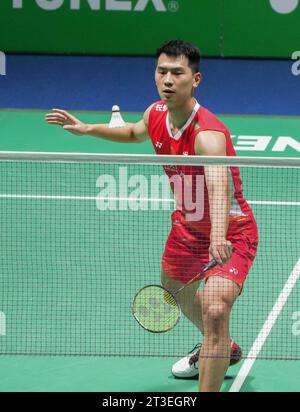 Zhao Junpeng de Chine pendant le Yonex internationaux de, France. , . Au Glaz Arena à Cesson-Sévigné, France. Photo de Laurent Lairys/ABACAPRESS.COM crédit : Abaca Press/Alamy Live News Banque D'Images