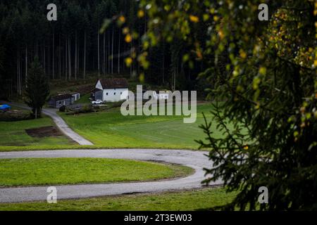 Passau, Allemagne. 23 octobre 2023. Ambiance pendant le Rallye d'Europe centrale 2023, 12e manche du Championnat du monde des voitures de rallye WRC 2023, du 26 au 29 octobre 2023 à Passau, Allemagne - photo Nikos Katikis/DPPI crédit : DPPI Media/Alamy Live News Banque D'Images