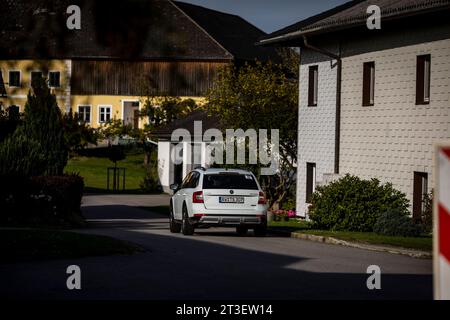 Passau, Allemagne. 23 octobre 2023. Ambiance pendant le Rallye d'Europe centrale 2023, 12e manche du Championnat du monde des voitures de rallye WRC 2023, du 26 au 29 octobre 2023 à Passau, Allemagne - photo Nikos Katikis/DPPI crédit : DPPI Media/Alamy Live News Banque D'Images