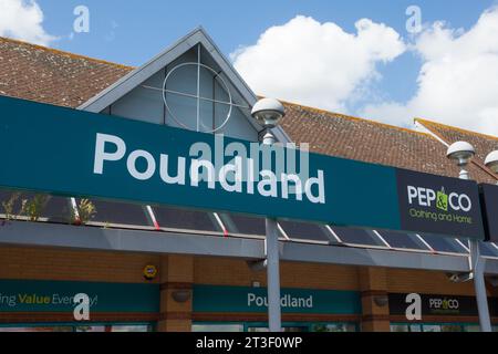 Poundland magasin Banque D'Images