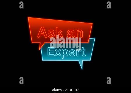 Demandez à un expert Demandez à un expert TEXT bubble N037 Ask an expert crédit : Imago/Alamy Live News Banque D'Images