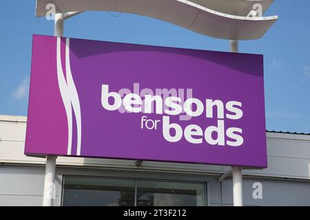Logo Bensons for Beds Banque D'Images