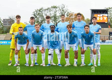 Rotterdam, pays-Bas. 25 octobre 2023. Rotterdam - joueurs du SS Lazio O19 lors de la 3e manche de la phase de groupes de l'UEFA Youth League entre Feyenoord O19 et SS Lazio O19 au Nieuw Varkenoord le 25 octobre 2023 à Rotterdam, aux pays-Bas. Crédit : photos boîte à boîte/Alamy Live News Banque D'Images
