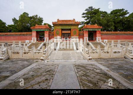 La porte de glaçage est située dans les tombes orientales de la dynastie Qing, dans le nord de la Chine Banque D'Images