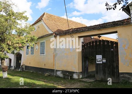 Viscri 125 B&B, Strada Principală, Viscri, site du patrimoine mondial de l'UNESCO, Comté de Braşov, Transylvanie, Roumanie, Europe Banque D'Images
