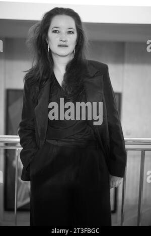 La soprano lyrique autrichienne Anna Prohaska pose lors de la séance de portrait à Madrid. 25 octobre 2023 Espagne Banque D'Images