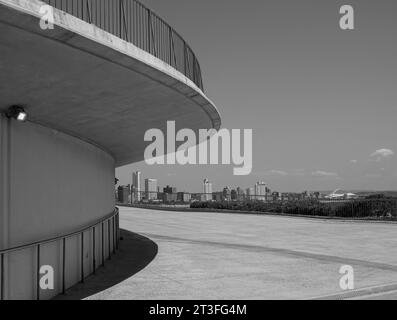 Fin octobre vue de la Skyline de Durban depuis la promenade sud, Afrique du Sud 2023. Banque D'Images