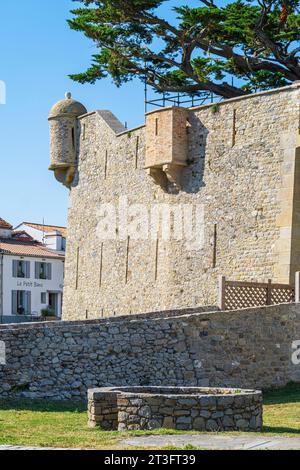 France, Vendée, île de Noirmoutier, Noirmoutier en l'Ile, le château médiéval Banque D'Images