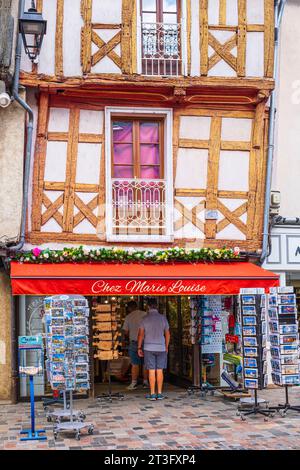 France, Ille-et-Vilaine, Redon, maisons médiévales à colombages sur la Grande rue Banque D'Images