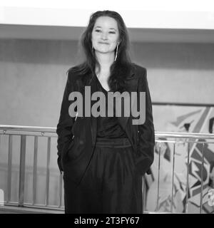 Madrid, Espagne. 25 octobre 2023. La soprano lyrique autrichienne Anna Prohaska pose lors de la séance de portrait à Madrid. 25 octobre 2023 Espagne (photo Oscar Gonzalez/Sipa USA) crédit : SIPA USA/Alamy Live News Banque D'Images