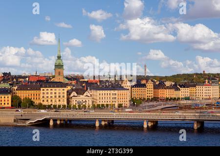 Vue panoramique de Stockholm, capitale de la Suède Banque D'Images