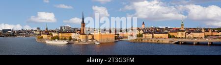 Vue panoramique de Stockholm, capitale de la Suède Banque D'Images