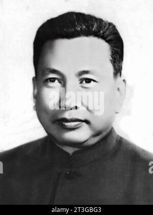 Pol Pot. Portrait du dictateur cambodgien Pol Pot (né Saloth Sâr, 1925-1998) Banque D'Images