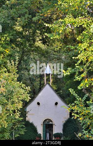 France, Haut Rhin, Ungersheim, Ecomusée d'Alsace, chapelle Saint Nicolas des mineurs du Kirchberg Banque D'Images